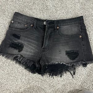 BDG Urban Outfitters black denim shorts - 26